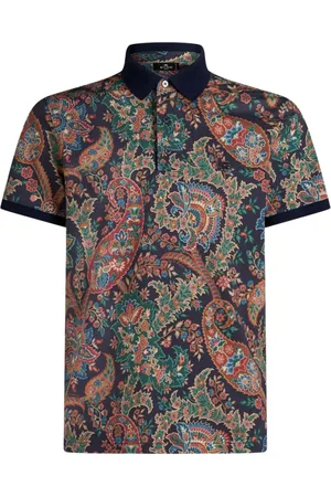 Etro Playera tipo polo con estampado de cachemira