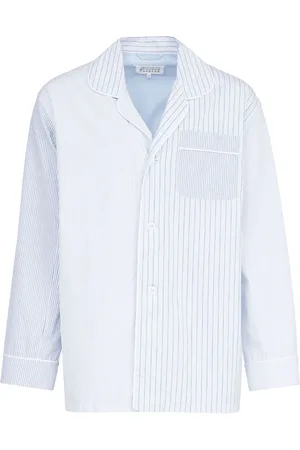 Maison Margiela Camisa de pijama con motivo de rayas