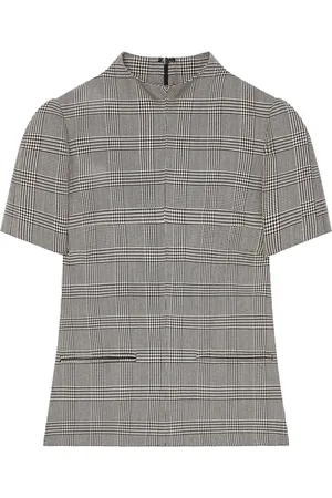 Courrèges Playera con motivo de cuadros príncipe de Gales