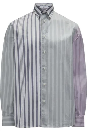 J.W.Anderson Camisa con paneles y rayas estampadas