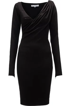 J.W.Anderson Vestido midi con cuello en V
