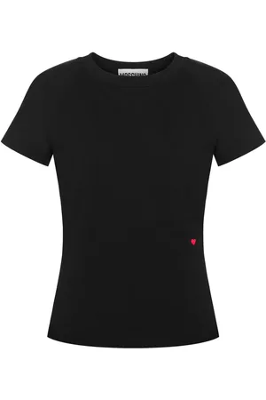 Moschino Playera con corazones bordado