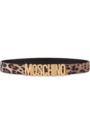 Moschino Cinturón con estampado de leopardo