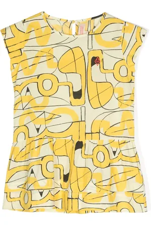 The Animals Observatory Vestido corto con estampado abstracto