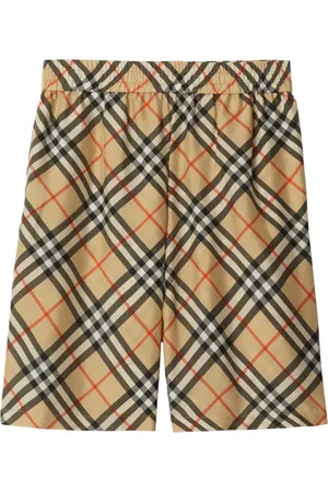 Burberry Bermudas de seda con motivo Vintage Check