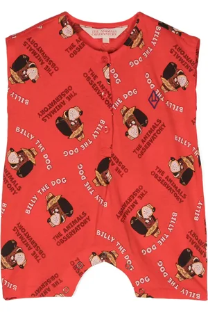 The Animals Observatory Romper con estampado estilo ilustración de ganso