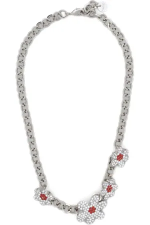 Marni Collar de cadena con dije floral