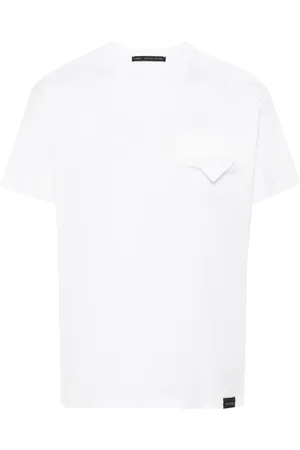 LOW BRAND Playera con cuello redondo