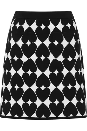 Moschino Falda tejida en intarsia