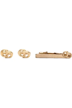 Dior Set de mancuernillas y clip con logo CD 1990