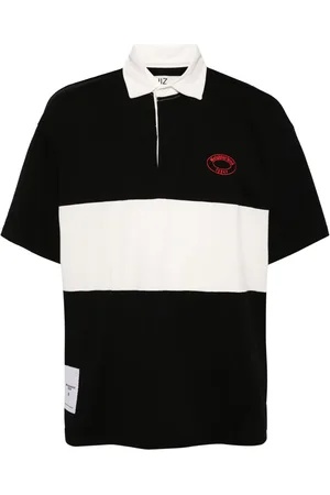 Izzue Playera tipo polo con rayas estampadas de x Neighborhood