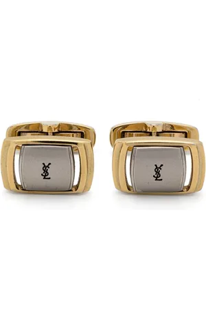 Saint Laurent Mancuernillas con logo Cassandre 1980
