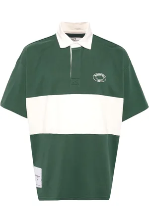 Izzue Playera tipo polo con rayas estampadas de x Neighborhood