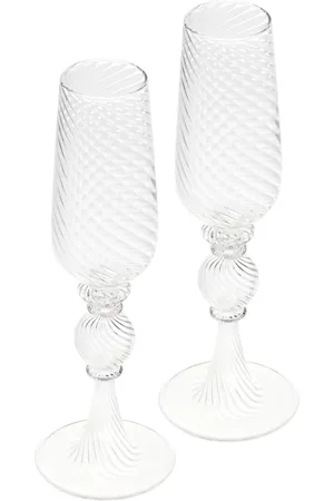 Christofle Set de dos copas de champagne Tourbillon