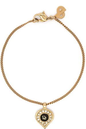 Dior Pulsera con dije del logo 1980