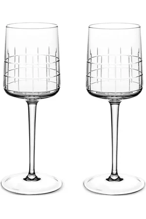 Christofle Pack de dos vasos de agua con motivo de cuadros