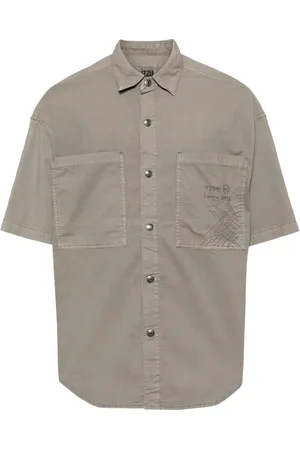 Izzue Camisa manga corta con logo bordado