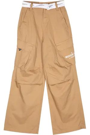 Musium Div. Pantalones rectos con cinturón