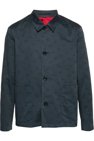 Paul Smith Sobrecamisa con monograma en jacquard