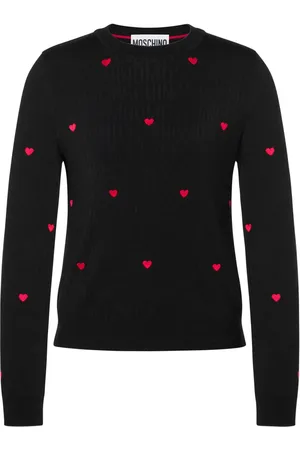 Moschino Suéter tejido con corazones en intarsia
