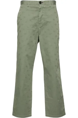 Paul Smith Pantalones rectos con monograma en jacquard