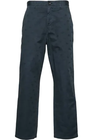 Paul Smith Pantalones rectos con monograma en jacquard