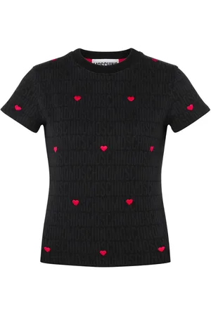 Moschino Playera con motivo de corazón