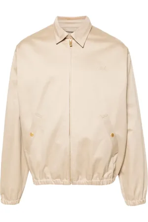 Drôle de Monsieur Sobrecamisa de gabardina con logo bordado