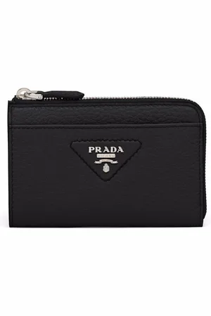 Prada Funda para llaves con placa del logo