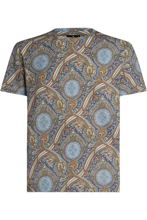 Etro Playera con estampado de cachemira