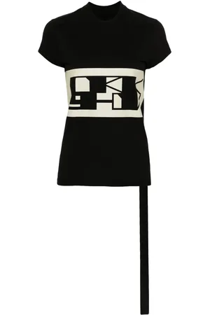 Rick Owens Playera con logo estampado