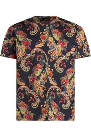 Etro Playera con estampado de cachemira