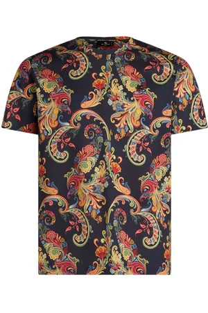 Etro Playera con estampado de cachemira