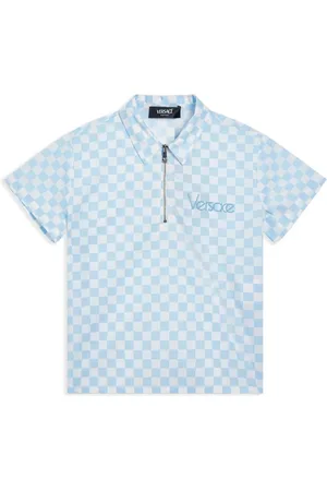 VERSACE Playera tipo polo Contrasto