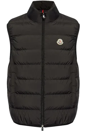 Moncler Chaleco capitonado con parche del logo