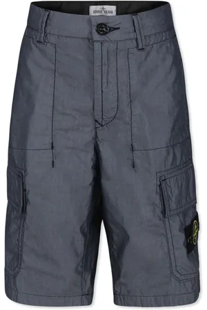 Stone Island Shorts ligeros con parche Compass