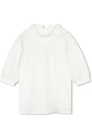 Chloé Vestido con bordado inglés