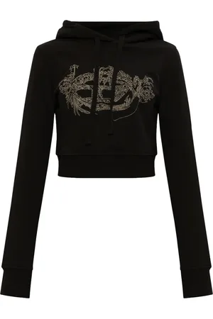 Diesel Hoodie corta con logo estampado