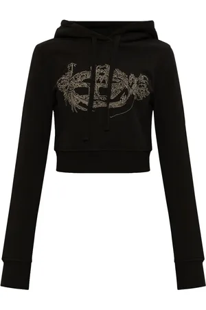 Diesel Hoodie corta con logo estampado