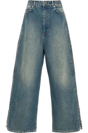 LU’U DAN Jeans anchos con detalle de cierre