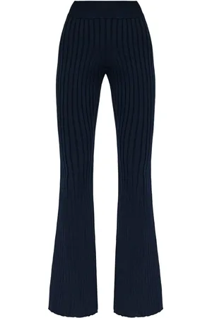 Stella McCartney Leggins tejidos de canalé acampanados