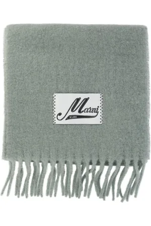 Marni Bufanda con aplique del logo y flecos