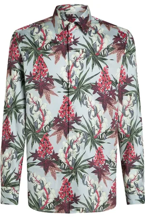 Etro Camisa con follaje estampado