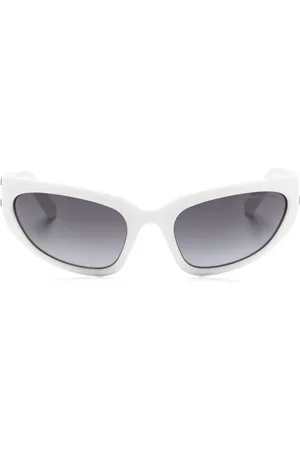 Marc Jacobs Lentes de sol biker con logo en relieve