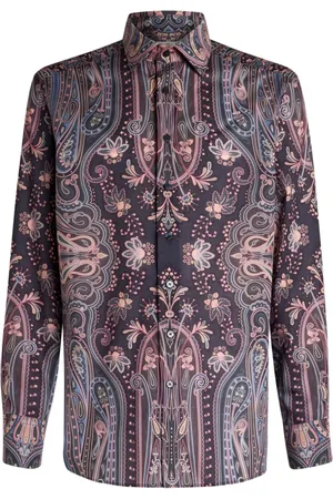 Etro Camisa con estampado de cachemira