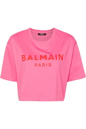 Balmain Playera corta con logo estampado