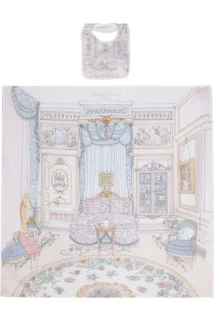 Atelier Choux Set de dos manta y babero con estampado French Bedroom