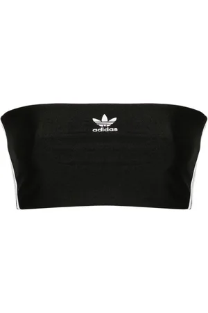 adidas Top estilo bandeau con tres rayas
