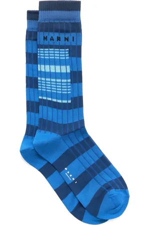 Marni Calcetines tejidos con logo en intarsia
