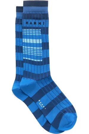 Marni Calcetines tejidos con logo en intarsia